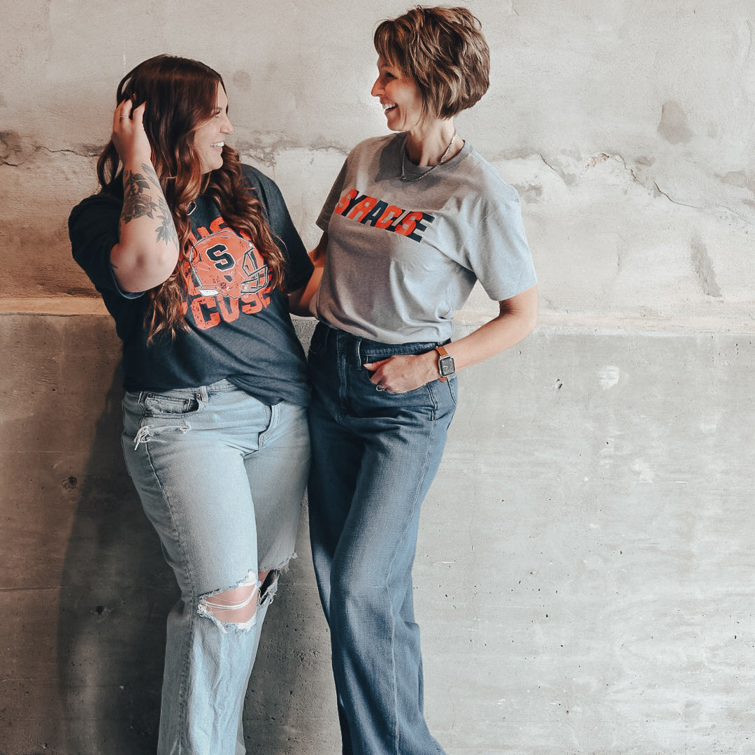 ’CUSE Helmet Repeat Tee – Syracuse Football Game Day Shirt | Citrus Styles