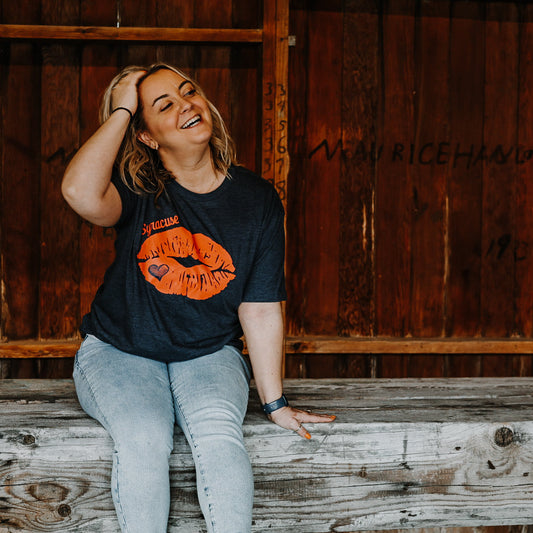 Syracuse Kiss Tee – Bold Girlie Game Day Shirt | Citrus Styles