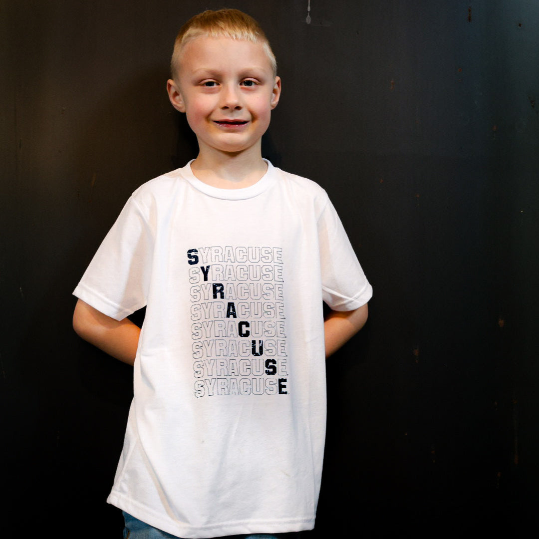 Youth Syracuse Repeat Tee – Distressed Unisex Game Day Shirt