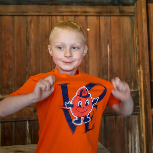 Youth Otto Love Tee – Syracuse Mascot Game Day Shirt